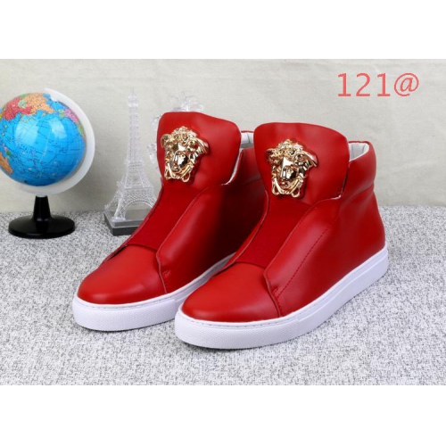 Versace High Tops Shoes For Men #136745, $100.60 USD, [ITEM#136745], Versace High Tops Shoes