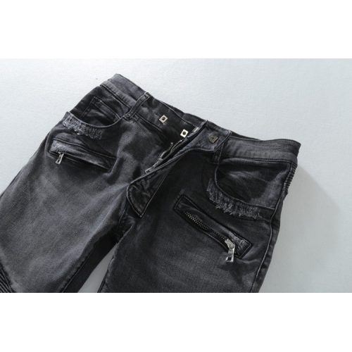 Replica Balmain Jeans For Men Trousers #260896 $68.00 USD for Wholesale