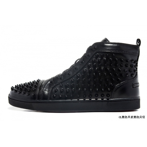 Replica Christian Louboutin CL High Tops Shoes For Men #265315 $115.00 USD for Wholesale