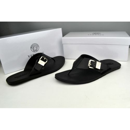 Replica Versace Slippers For Men #287835 $42.80 USD for Wholesale