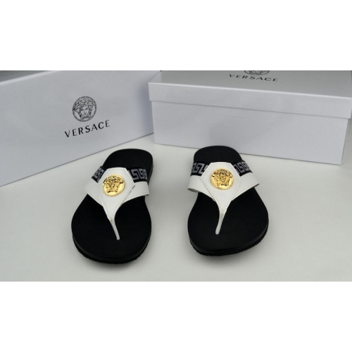 Replica Versace Slippers For Men #287850 $40.00 USD for Wholesale