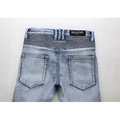 Replica Balmain Jeans For Men #321213 $68.00 USD for Wholesale