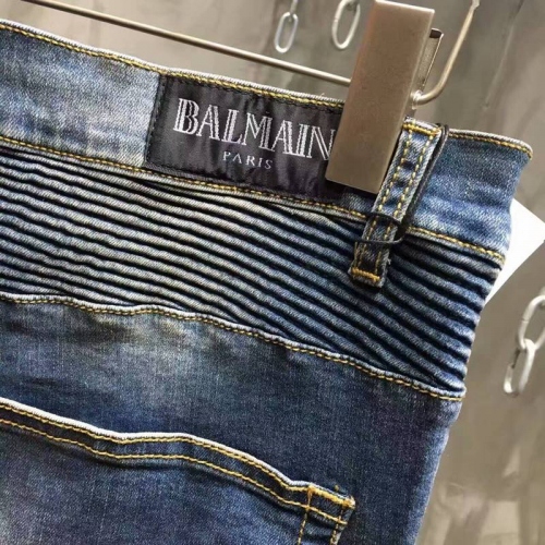 Replica Balmain Jeans For Men #321230 $68.00 USD for Wholesale