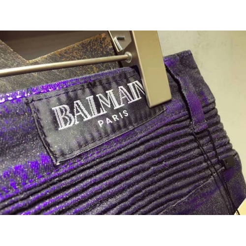 Replica Balmain Jeans For Men #321231 $68.00 USD for Wholesale