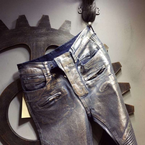 Replica Balmain Jeans For Men #321232 $68.00 USD for Wholesale