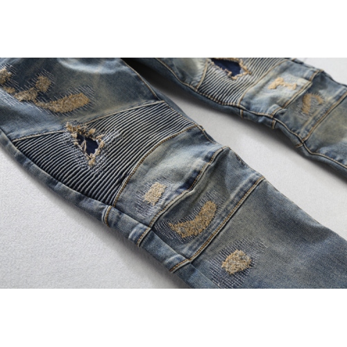 Replica Balmain Jeans For Men #364739 $68.00 USD for Wholesale