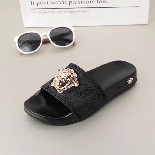 Replica Versace Slippers For Men #365640 $40.00 USD for Wholesale