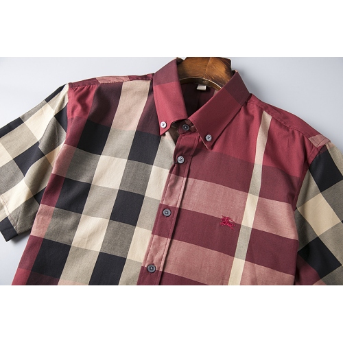 Replica Burberry Shirts Short Sleeved For Men #401615 $32.80 USD for Wholesale