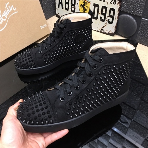 Christian Louboutin CL High Tops Shoes For Men #477781, $85.00 USD, [ITEM#477781], Christian Louboutin High Top Shoes