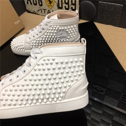 Replica Christian Louboutin CL High Tops Shoes For Women #477827 $85.00 USD for Wholesale