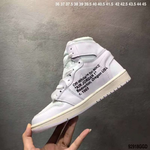 Replica Nike Air Jordan 1 & Off-White For Men #497440 $66.00 USD for Wholesale