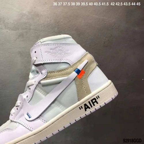 Replica Nike Air Jordan 1 & Off-White For Men #497440 $66.00 USD for Wholesale