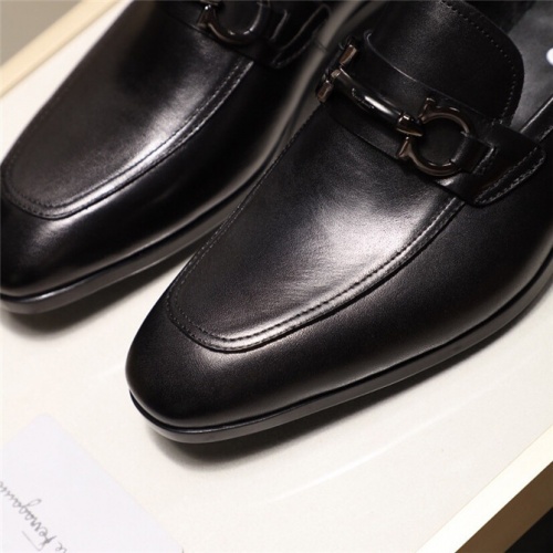 Replica Salvatore Ferragamo SF Leather Shoes For Men #498110 $85.00 USD for Wholesale