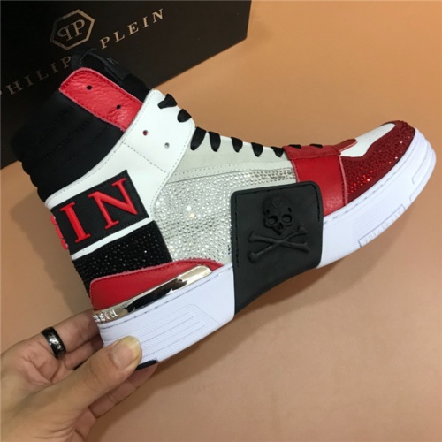 Replica Philipp Plein PP High Tops Shoes For Men #509515 $112.00 USD for Wholesale