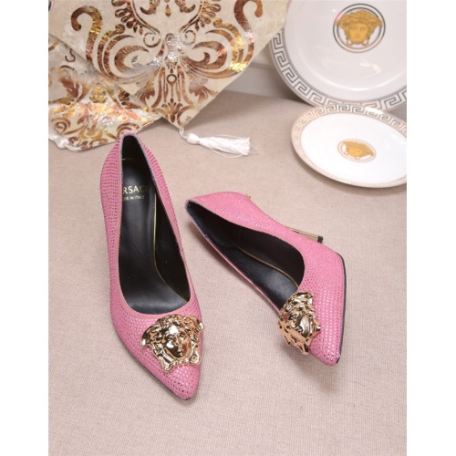 Replica Versace High-Heeled Shoes For Women #528484 $80.00 USD for Wholesale