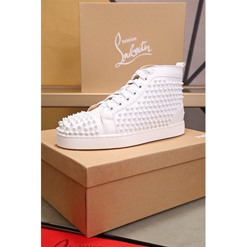 Replica Christian Louboutin High Tops Shoes For Men #543649 $82.00 USD for Wholesale