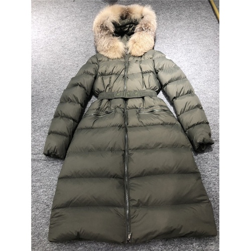 Replica Moncler Down Feather Coat Long Sleeved For Women #810814 $231.00 USD for Wholesale