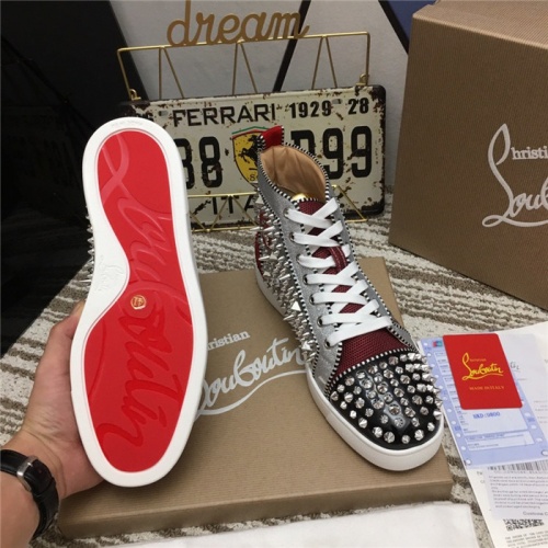 Replica Christian Louboutin High Tops Shoes For Men #812834 $92.00 USD for Wholesale