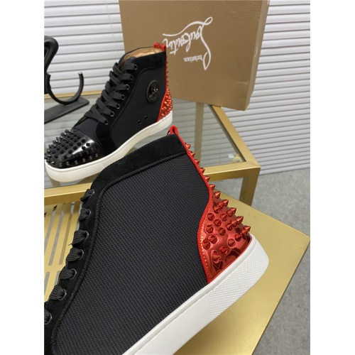 Replica Christian Louboutin High Tops Shoes For Men #812851 $92.00 USD for Wholesale