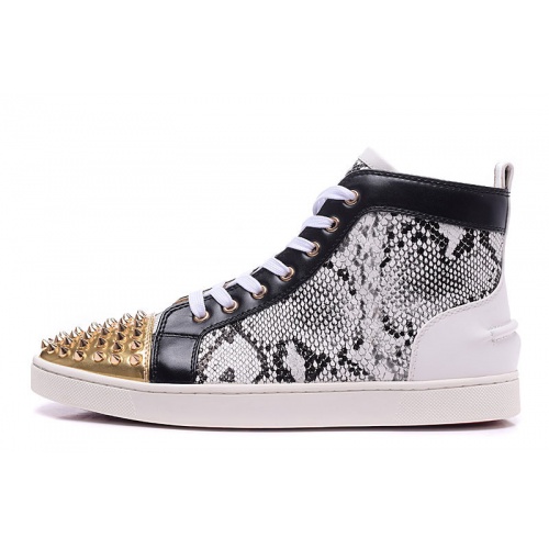 Replica Christian Louboutin High Tops Shoes For Men #833431 $98.00 USD for Wholesale