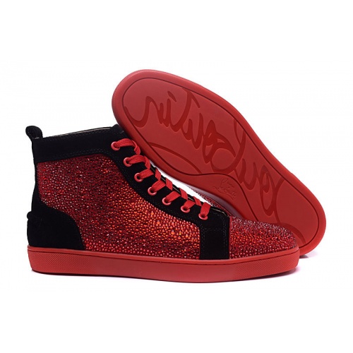 Replica Christian Louboutin High Tops Shoes For Men #833437 $98.00 USD for Wholesale