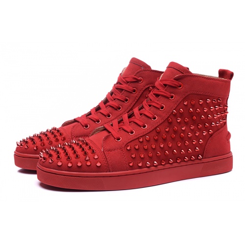 Replica Christian Louboutin High Tops Shoes For Men #833450 $98.00 USD for Wholesale