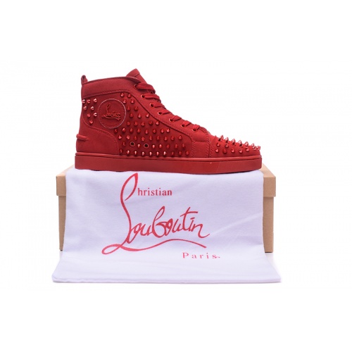 Replica Christian Louboutin High Tops Shoes For Men #833450 $98.00 USD for Wholesale