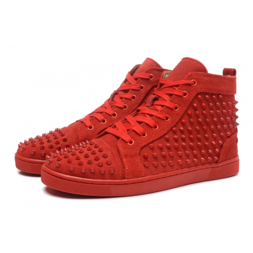 Replica Christian Louboutin High Tops Shoes For Men #833451 $98.00 USD for Wholesale