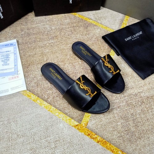 Replica Yves Saint Laurent YSL Slippers For Women #865659 $50.00 USD for Wholesale