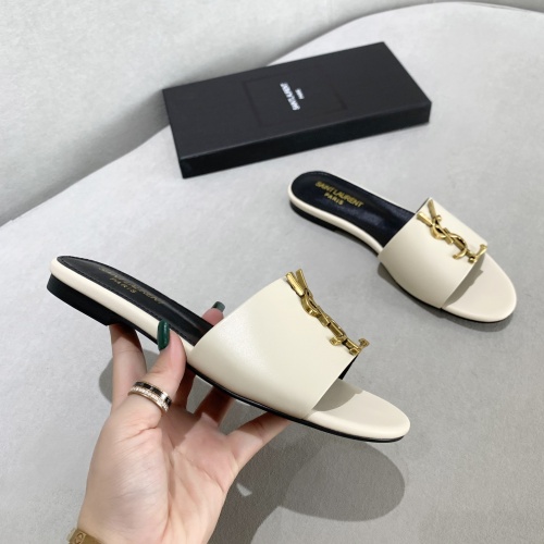 Replica Yves Saint Laurent YSL Slippers For Women #878417 $80.00 USD for Wholesale