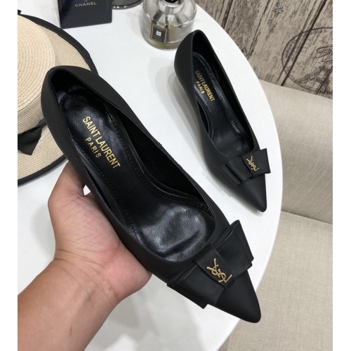 Replica Yves Saint Laurent YSL High-Heeled Shoes For Women #888828 $101.00 USD for Wholesale