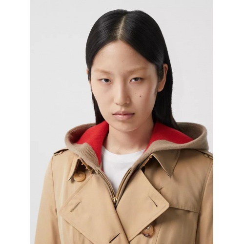 Replica Burberry Trench Coat Long Sleeved For Women #892729 $162.00 USD for Wholesale