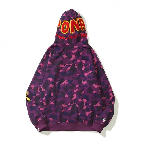 Replica Bape Hoodies Long Sleeved For Men #923709 $48.00 USD for Wholesale