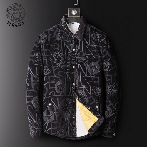 Versace Down Coat Long Sleeved For Men #924489