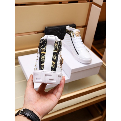 Replica Versace High Tops Shoes For Men #936688 $82.00 USD for Wholesale