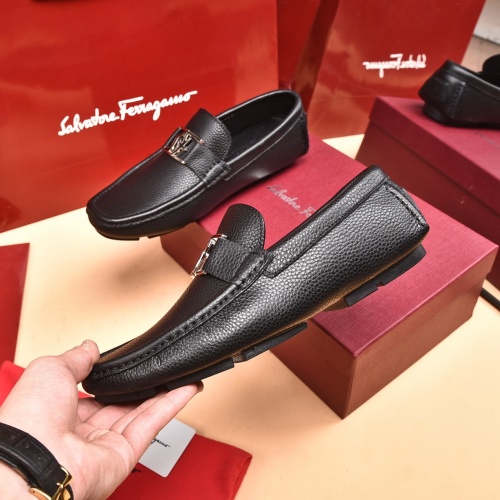 Replica Salvatore Ferragamo Leather Shoes For Men #939002 $80.00 USD for Wholesale