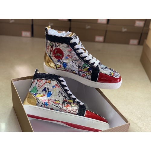 Replica Christian Louboutin High Tops Shoes For Men #940034 $115.00 USD for Wholesale