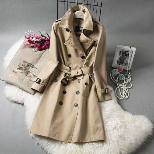 Burberry Trench Coat Long Sleeved For Women #941568, $128.00 USD, [ITEM#941568], Burberry Trench Coat