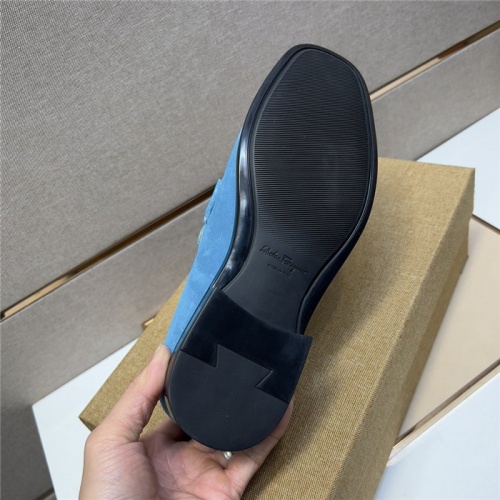 Replica Salvatore Ferragamo Leather Shoes For Men #943606 $108.00 USD for Wholesale