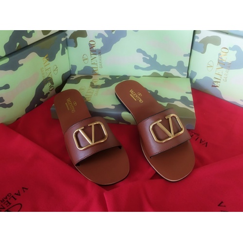 Replica Valentino Slippers For Women #949733 $41.00 USD for Wholesale