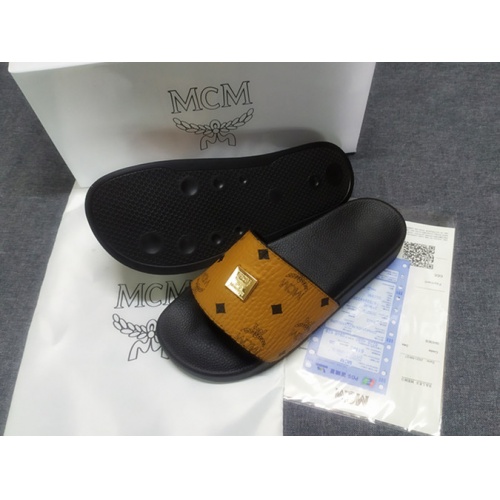 Replica MCM Slippers For Women #950696 $41.00 USD for Wholesale