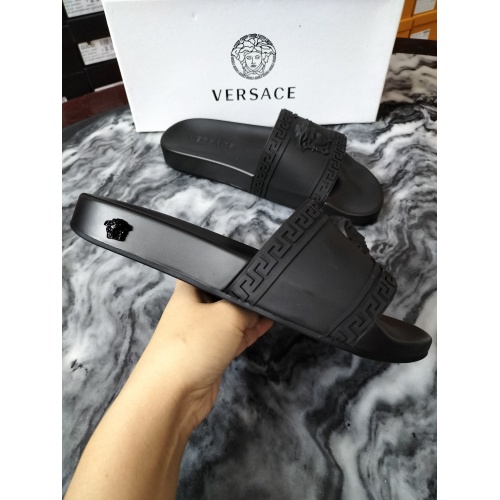 Replica Versace Slippers For Men #950751 $42.00 USD for Wholesale