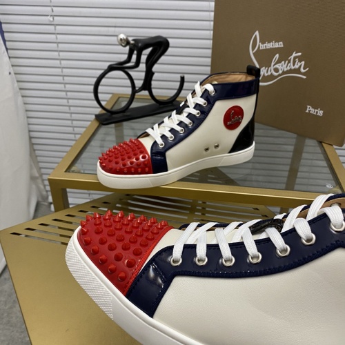 Replica Christian Louboutin High Tops Shoes For Men #955650 $92.00 USD for Wholesale