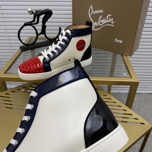 Replica Christian Louboutin High Tops Shoes For Men #955650 $92.00 USD for Wholesale