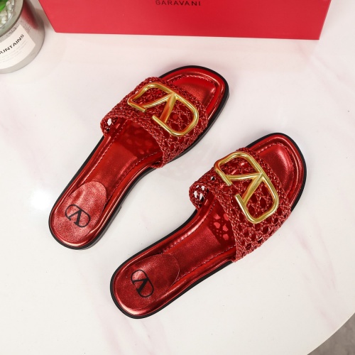 Replica Valentino Slippers For Women #962048 $60.00 USD for Wholesale