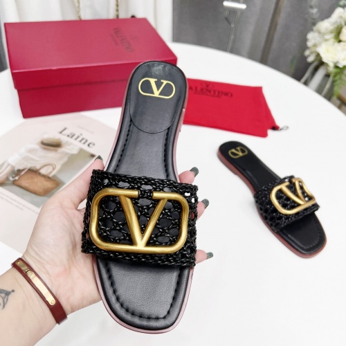 Replica Valentino Slippers For Women #965987 $68.00 USD for Wholesale