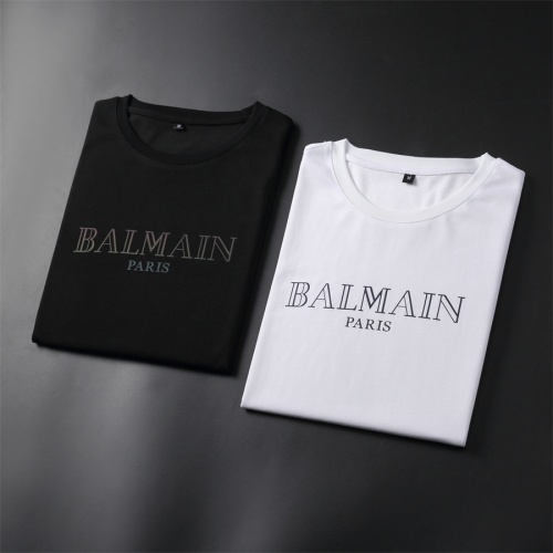 Replica Balmain T-Shirts Short Sleeved For Men #966523 $32.00 USD for Wholesale