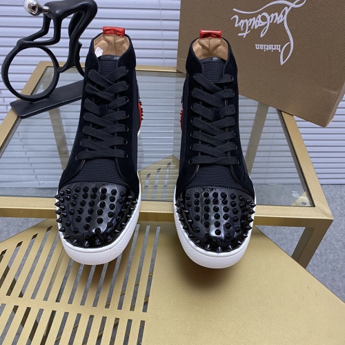 Replica Christian Louboutin High Tops Shoes For Women #985714 $92.00 USD for Wholesale