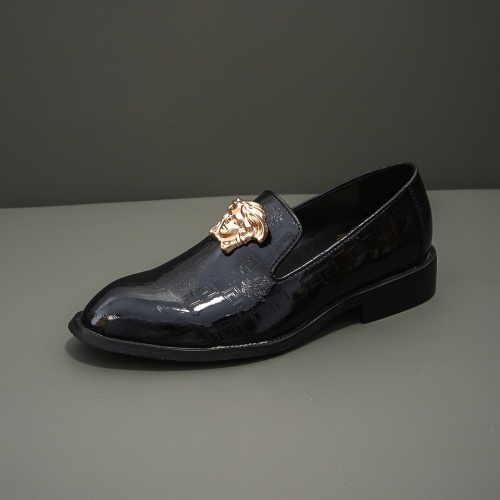 Replica Versace Leather Shoes For Men #1003363 $88.00 USD for Wholesale