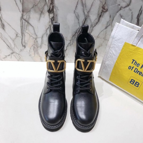 Replica Valentino Boots For Women #1005694 $100.00 USD for Wholesale